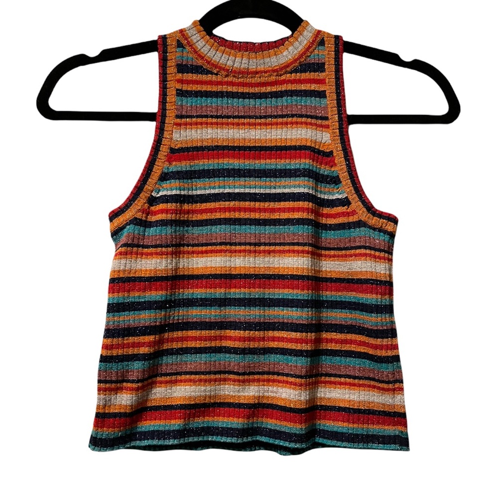 Zara Knit Sleeveless Striped Tank Top Sweater